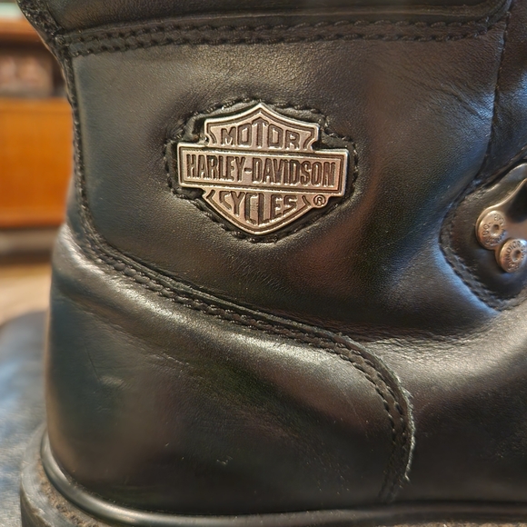Harley-Davidson Women's Dipstick Black Leather Boots - Picture 1 of 5